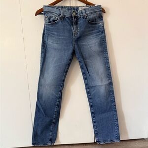 AG Adriano Goldschmied Blue Women's Straight Jeans